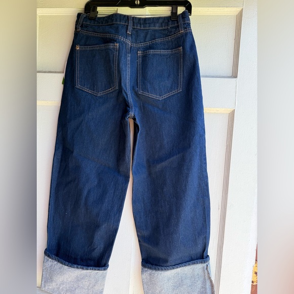 Women's High-Rise Straight Leg Wide Cuff Jeans - kate spade New York 4 | NWT - Picture 11 of 12